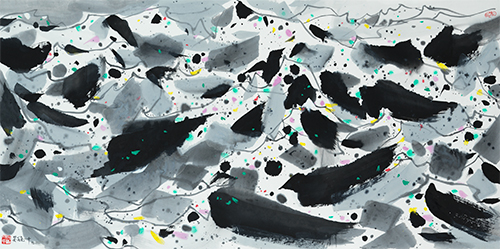 <i>Waters and mountains</i> by Wu Guanzhong